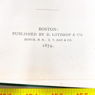 1874 â€œLIFE OF CHARLES SUMNERâ€ JEREMIAH CHAPLIN HARDBACK BOOK