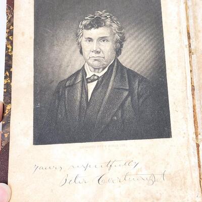 1859 â€œAUTOBIOGRAPHY OF PETER CARTWRIGHT, THE BACKWOODS PREACHERâ€ HARDBACK BOOK
