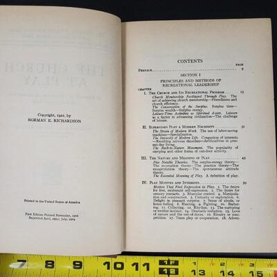 THE CHURCH AT PLAY HARDBACK BOOK NORMAN E. RICHARDSON