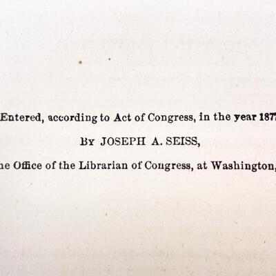 1877 â€œA MIRACLE IN STONE: OR THE GREAT PYRAMID OF EGYPTâ€ BY JOSEPH A. SEISS HARDBACK BOOK