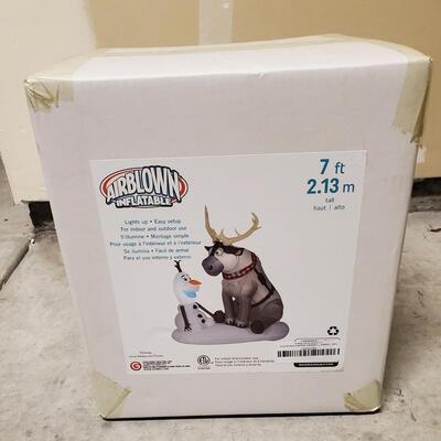 Inflatable Olaf and Sven   New in Box