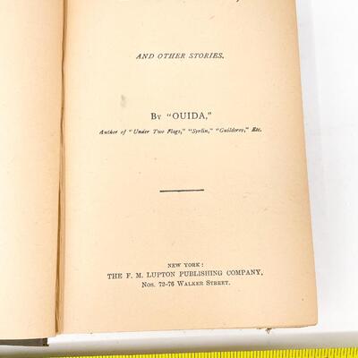 1800S â€œRUFFINO, AND OTHER STORIESâ€ BY OUIDA HARDBACK BOOK