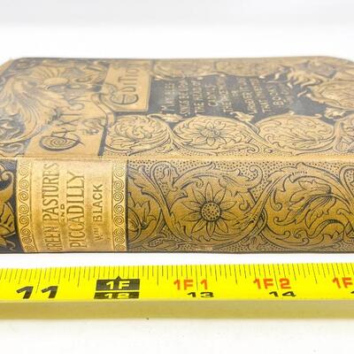 1800S â€œGREEN PASTURES AND PICCADILLYâ€ BY WILLIAM BLACK HARDBACK BOOK