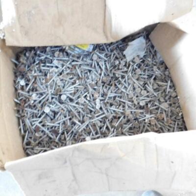 Two Containers Full of Nails/Fasteners