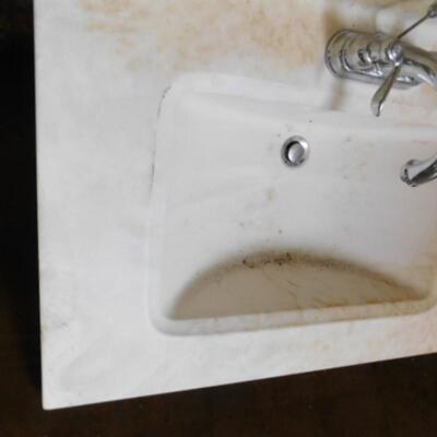 Large Single Basing Sink with Faucet