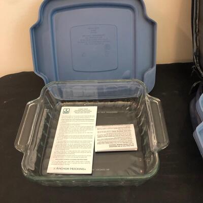 Anchor, Pyrex & Tupperware Transportable Dishes (PR-KM)