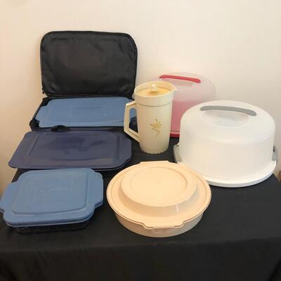 Anchor, Pyrex & Tupperware Transportable Dishes (PR-KM)