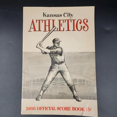 1966 KANSAS CITY ATHLETICS OFFICAL SCORE BOOK