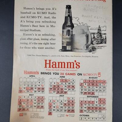1966 KANSAS CITY ATHLETICS OFFICAL SCORE BOOK
