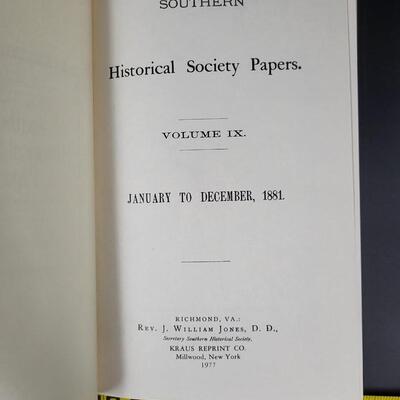 SOUTHERN HISTORICAL SOCIETY PAPERS VOL. IX