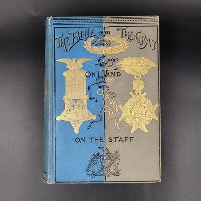 1897 THE BLUE & THE GREY ON LAND HARDBACK BY OLIVER OPTIC