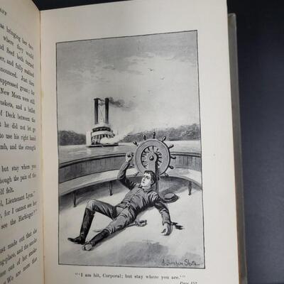 1897 THE BLUE & THE GREY ON LAND HARDBACK BY OLIVER OPTIC