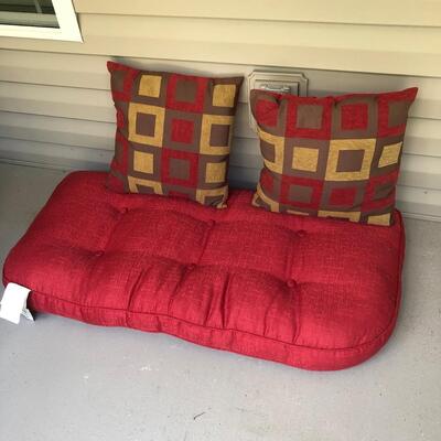 Red Bench Cushion, Chair Cushions & More (P-KM)