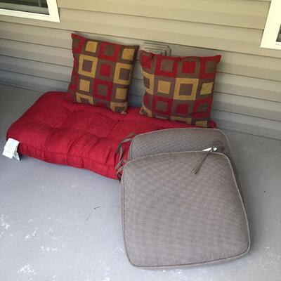 Red Bench Cushion, Chair Cushions & More (P-KM)