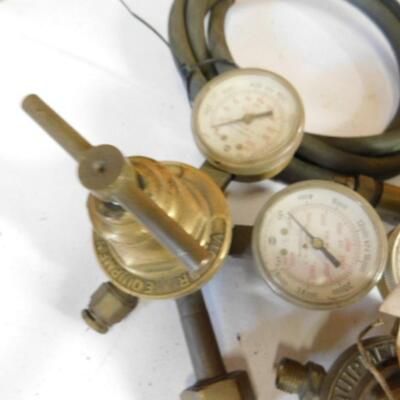 Three Sets of Gauges for Gas Cutting Torch Miller and Victor Equipment