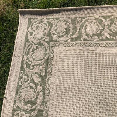 Sage & Beige Patio Rug (5â€™ x 7â€™3â€) (P-KM)
