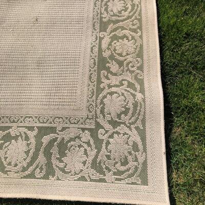 Sage & Beige Patio Rug (5â€™ x 7â€™3â€) (P-KM)