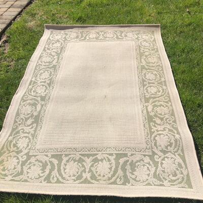 Sage & Beige Patio Rug (5â€™ x 7â€™3â€) (P-KM)