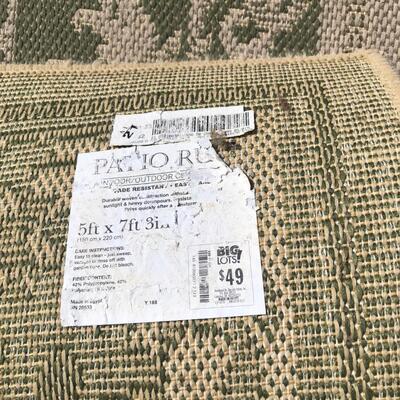 Sage & Beige Patio Rug (5â€™ x 7â€™3â€) (P-KM)