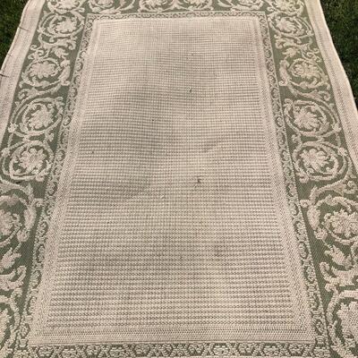 Sage & Beige Patio Rug (5â€™ x 7â€™3â€) (P-KM)