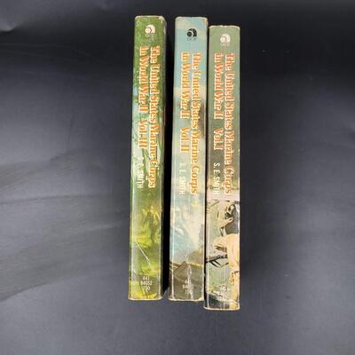 USA MARINE CORP IN WW2 VOL 1 - 3 PAPERBACK BY SE. SMITH