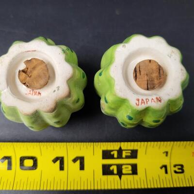 ANTIQUE CACTUS JAPAN SALT & PEPPER SHAKERS