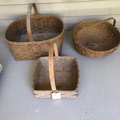 5 Baskets including Asheville Made - Helen Brown (P-KM)