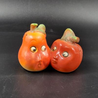 VINTAGE LITTLE FRUITS SALT & PEPPER SHAKERS