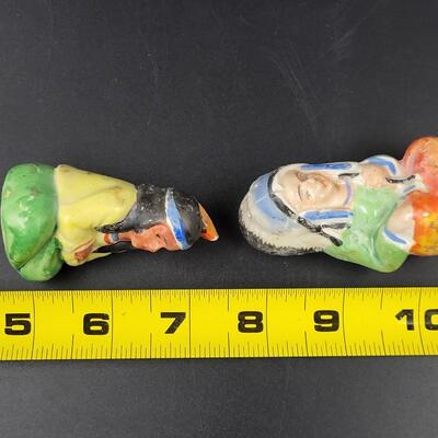 VINTAGE NATIVE AMERICAN SALT & PEPPER SHAKERS