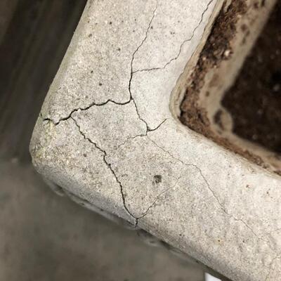 Trio of Cement Garden Planters (G-JF)