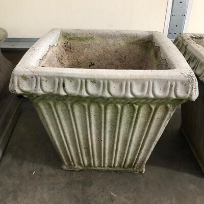 Trio of Cement Garden Planters (G-JF)