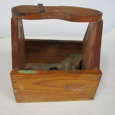 Handmade Wooden Shoeshine Box