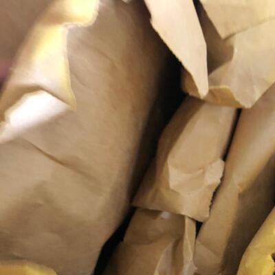 Large Assortment of Basket Making Supplies with Binder of Basket Instructions (G-JF)