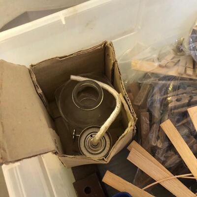 Large Assortment of Basket Making Supplies with Binder of Basket Instructions (G-JF)