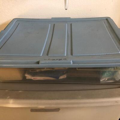 Large Assortment of Basket Making Supplies with Binder of Basket Instructions (G-JF)