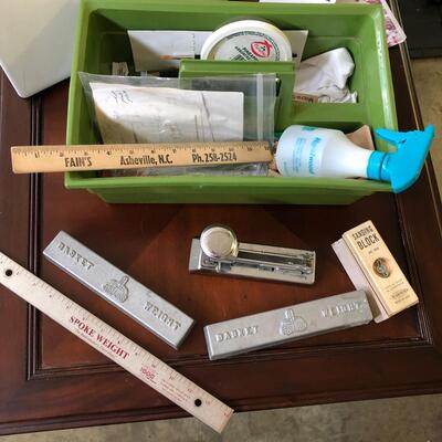 Large Assortment of Basket Making Supplies with Binder of Basket Instructions (G-JF)