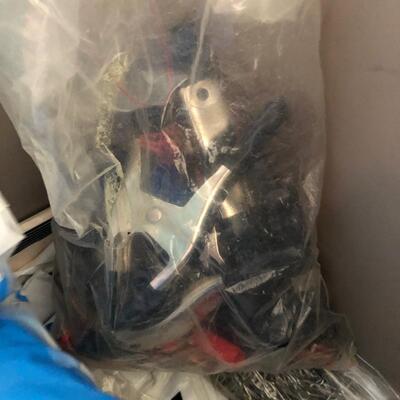 Large Assortment of Basket Making Supplies with Binder of Basket Instructions (G-JF)