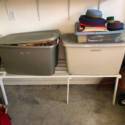 Large Assortment of Basket Making Supplies with Binder of Basket Instructions (G-JF)