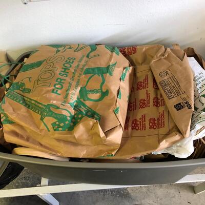 Large Assortment of Basket Making Supplies with Binder of Basket Instructions (G-JF)