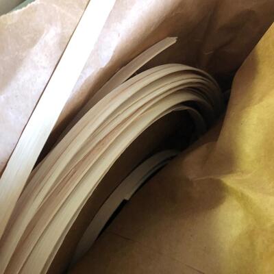 Large Assortment of Basket Making Supplies with Binder of Basket Instructions (G-JF)
