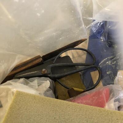 Large Assortment of Basket Making Supplies with Binder of Basket Instructions (G-JF)