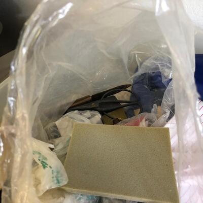 Large Assortment of Basket Making Supplies with Binder of Basket Instructions (G-JF)