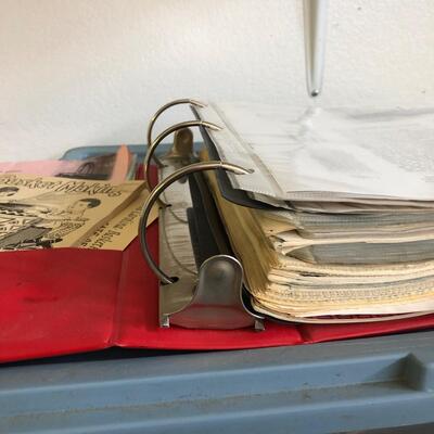 Large Assortment of Basket Making Supplies with Binder of Basket Instructions (G-JF)