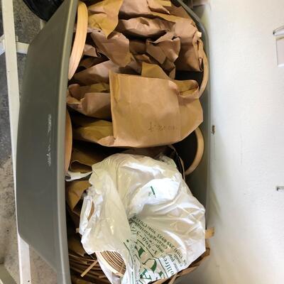 Large Assortment of Basket Making Supplies with Binder of Basket Instructions (G-JF)