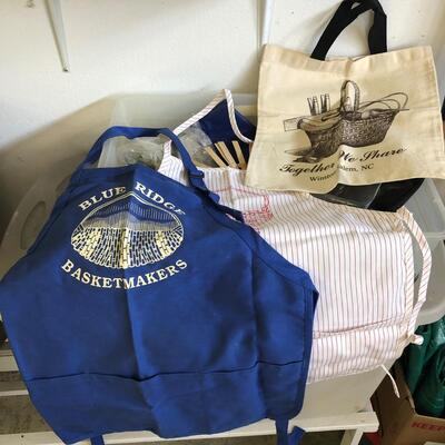 Large Assortment of Basket Making Supplies with Binder of Basket Instructions (G-JF)