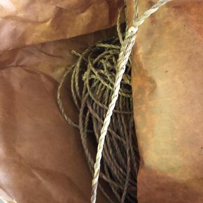 Large Assortment of Basket Making Supplies with Binder of Basket Instructions (G-JF)