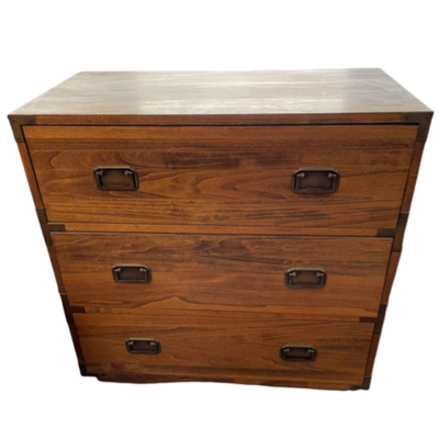 Three Door Chest Of Drawers With Oil Rubbed Brass Hardware - jb11290
