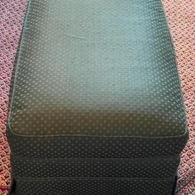 Green Pillow Top Ottoman With Casters - JB11257