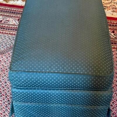 Green Pillow Top Ottoman With Casters - JB11257