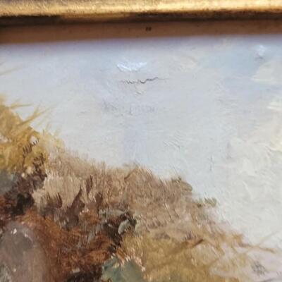 Lot 2: Painting in a Vintage Husar Chicago Frame
